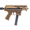 B&T APC9K PRO 9mm Coyote Tan Pistol With Telescopic Arms + connector, and Glock Lower